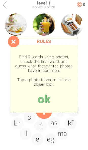 3 Circles: Word Game [МОД Бесконечные монеты] Screenshot 2