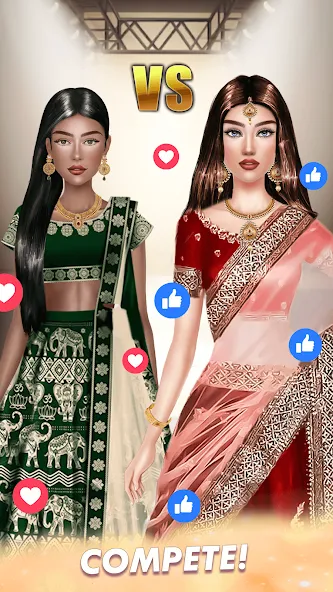 Makeup, Fashion Dress up Games [МОД Все открыто] Screenshot 2