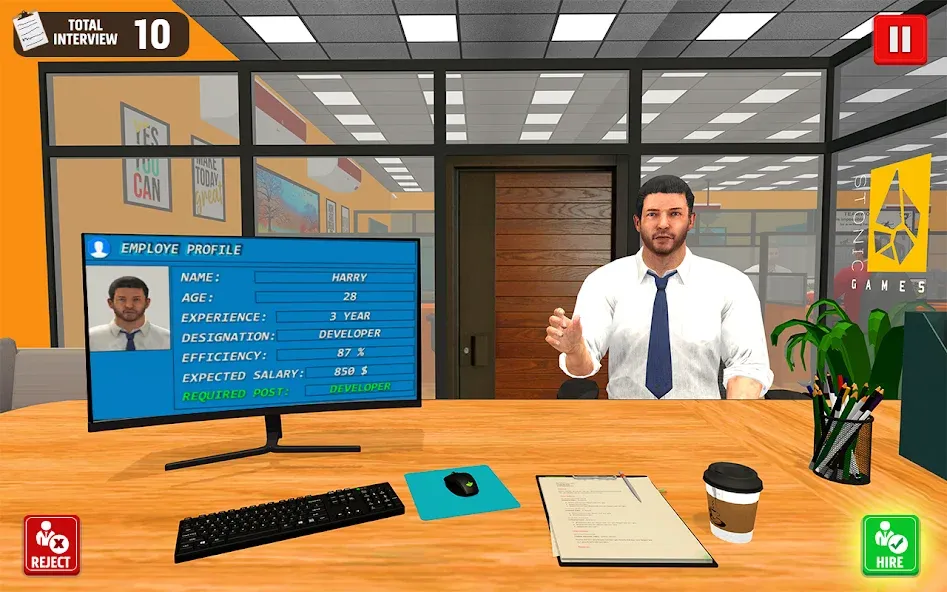 Virtual HR Manager Job Games [МОД Все открыто] Screenshot 2