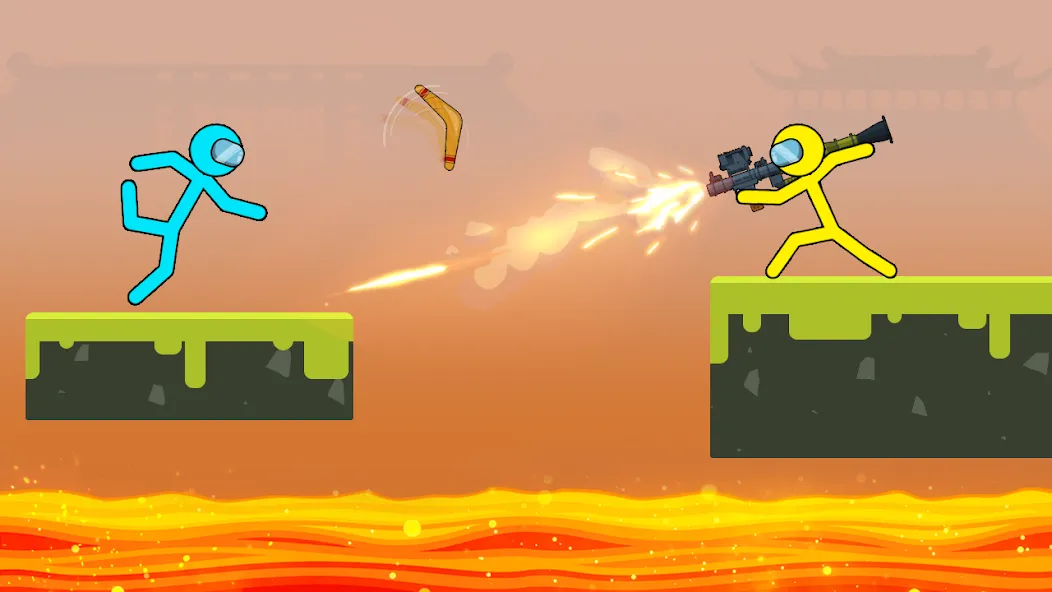 Stick-man Fighting Games [МОД Бесконечные монеты] Screenshot 4
