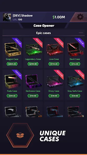 Case Battle: Skins Simulator (Кейс Батл) [МОД Много денег] Screenshot 1