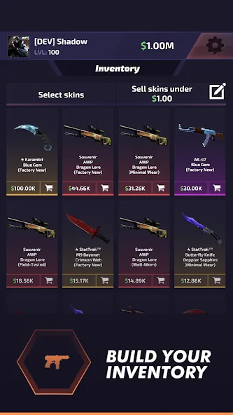 Case Battle: Skins Simulator (Кейс Батл) [МОД Много денег] Screenshot 2