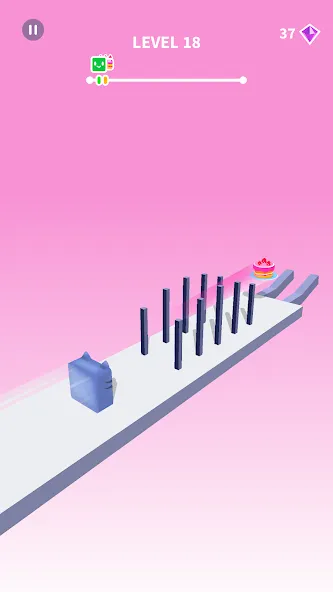 Jelly Shift - Obstacle Course (Джелли Шифт) [МОД Бесконечные деньги] Screenshot 2
