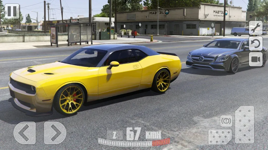 Simulator Dodge Demon Parking (Симулятор парковки ) [МОД Unlocked] Screenshot 4