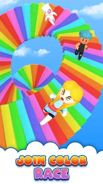 Fall Party.io: Match Race [МОД Unlimited Money] Screenshot 1