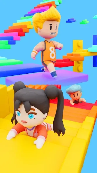 Fall Party.io: Match Race [МОД Unlimited Money] Screenshot 3