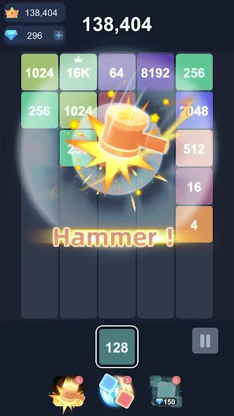 2048™ Merge Block Puzzle (Слияние блочных головоломок) [МОД Бесконечные монеты] Screenshot 3