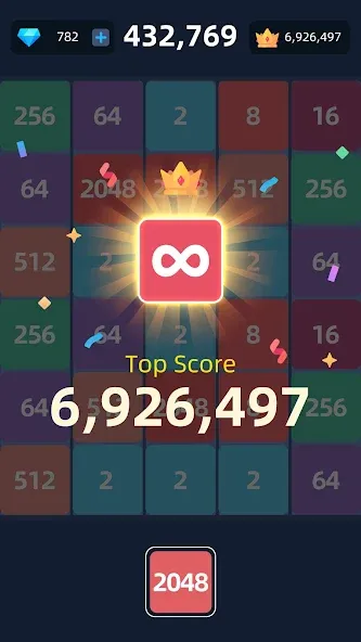 2048™ Merge Block Puzzle (Слияние блочных головоломок) [МОД Бесконечные монеты] Screenshot 5