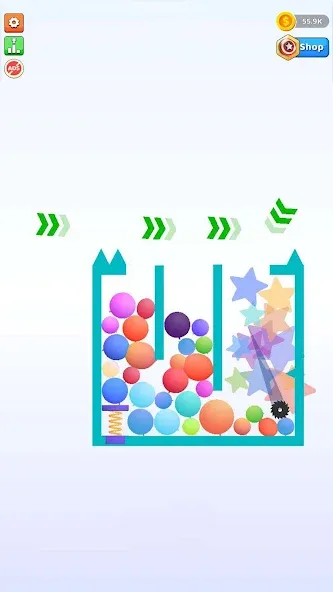 Bounce and pop - Puff Balloon [МОД Бесконечные монеты] Screenshot 2