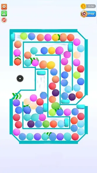 Bounce and pop - Puff Balloon [МОД Бесконечные монеты] Screenshot 3
