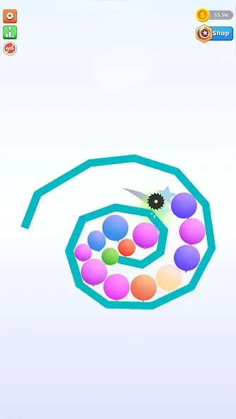 Bounce and pop - Puff Balloon [МОД Бесконечные монеты] Screenshot 4