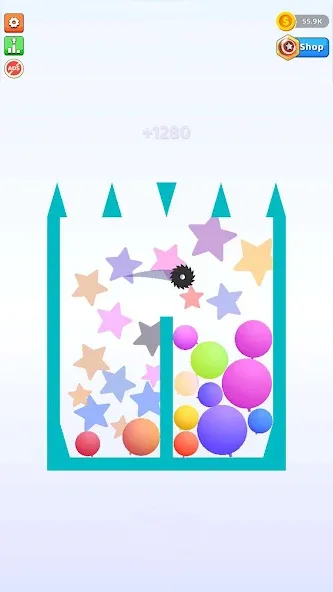 Bounce and pop - Puff Balloon [МОД Бесконечные монеты] Screenshot 5