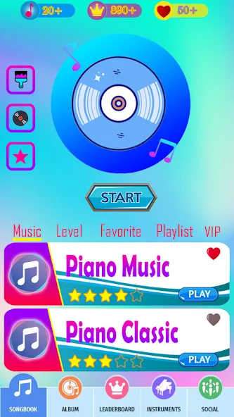 RaptorGamer Piano Tiles (РапторГеймер Пьяно Тайлс) [МОД Меню] Screenshot 1