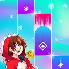 Скачать взломанную RaptorGamer Piano Tiles (РапторГеймер Пьяно Тайлс)  [МОД Меню]