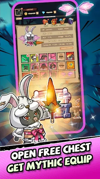 Ninja Cat - Idle Arena (Крейзи Ниндзя Кэт) [МОД Unlocked] Screenshot 2