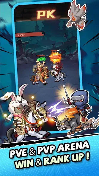 Ninja Cat - Idle Arena (Крейзи Ниндзя Кэт) [МОД Unlocked] Screenshot 5