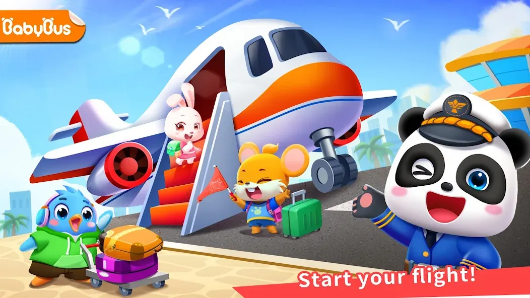 Baby Panda's Airport [МОД Много денег] Screenshot 1