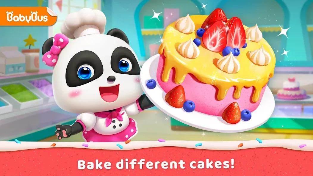 Little Panda's Cake Shop [МОД Бесконечные монеты] Screenshot 1