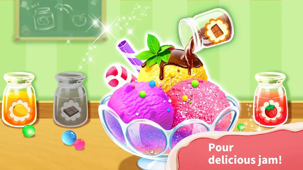 Baby Panda’s Ice Cream Shop [МОД Бесконечные монеты] Screenshot 2