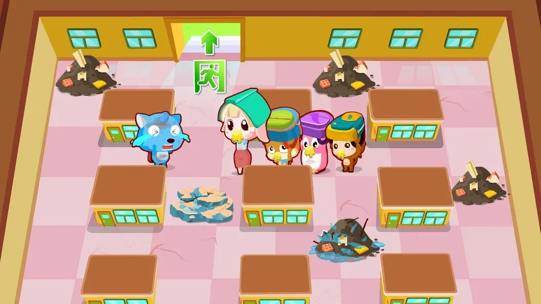 Baby Panda Earthquake Safety 1 [МОД Все открыто] Screenshot 2