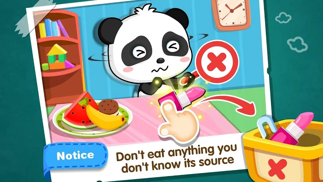Baby Panda Home Safety [МОД Много монет] Screenshot 2