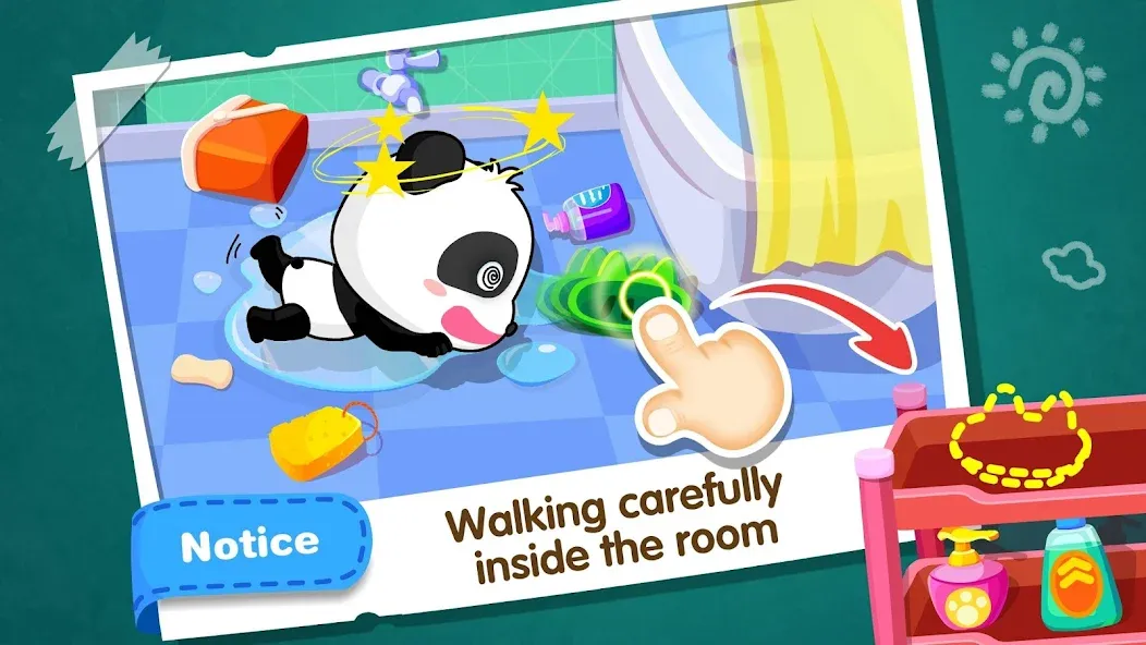 Baby Panda Home Safety [МОД Много монет] Screenshot 4