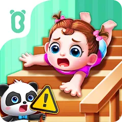 Взломанная Baby Panda Home Safety  [МОД Много монет]