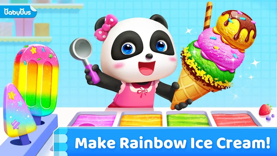 Little Panda's Ice Cream Games [МОД Много монет] Screenshot 1