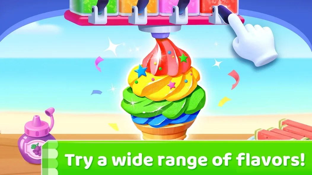 Little Panda's Ice Cream Games [МОД Много монет] Screenshot 4