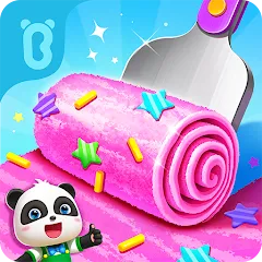 Взлом Little Panda's Ice Cream Games  [МОД Много монет]