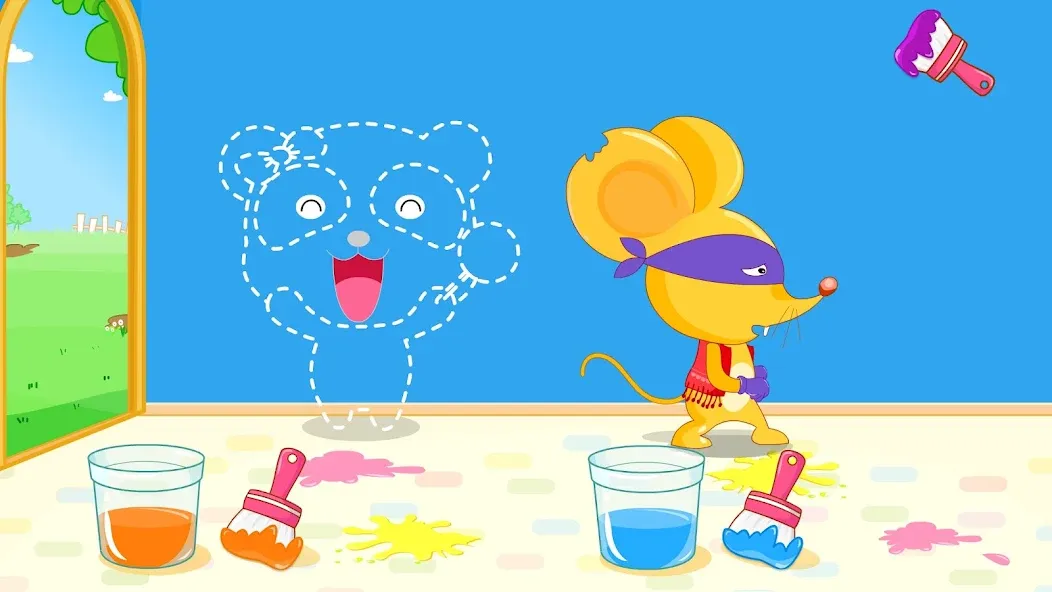 Baby Panda's Color Mixing [МОД Бесконечные деньги] Screenshot 3