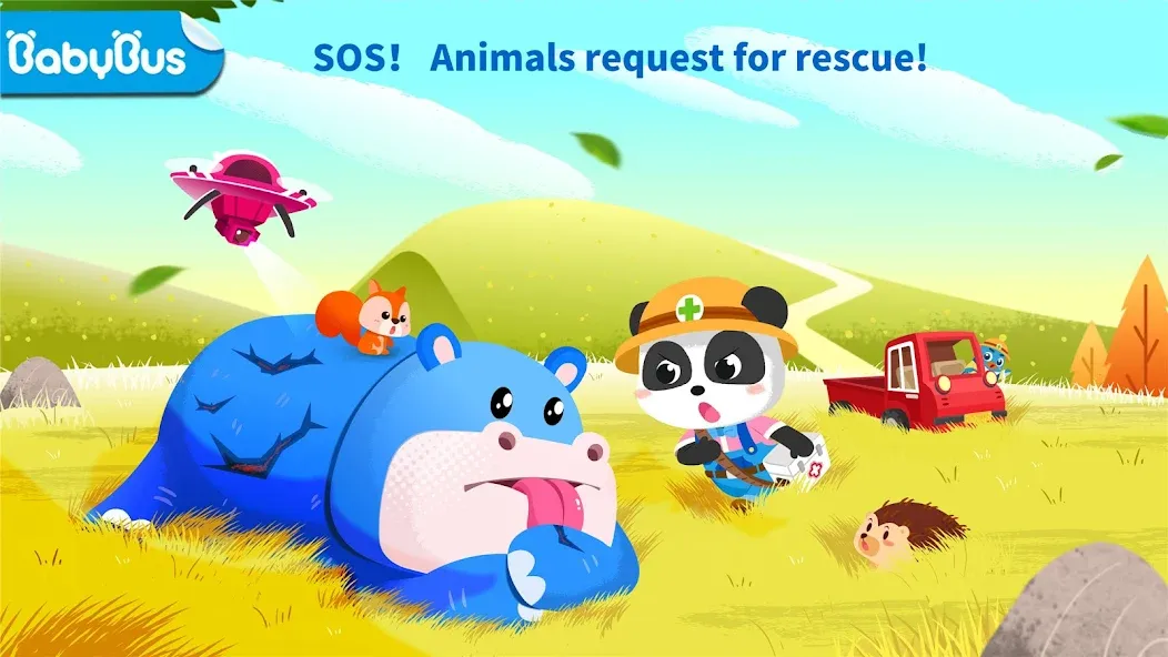 Baby Panda: Care for animals [МОД Много монет] Screenshot 1