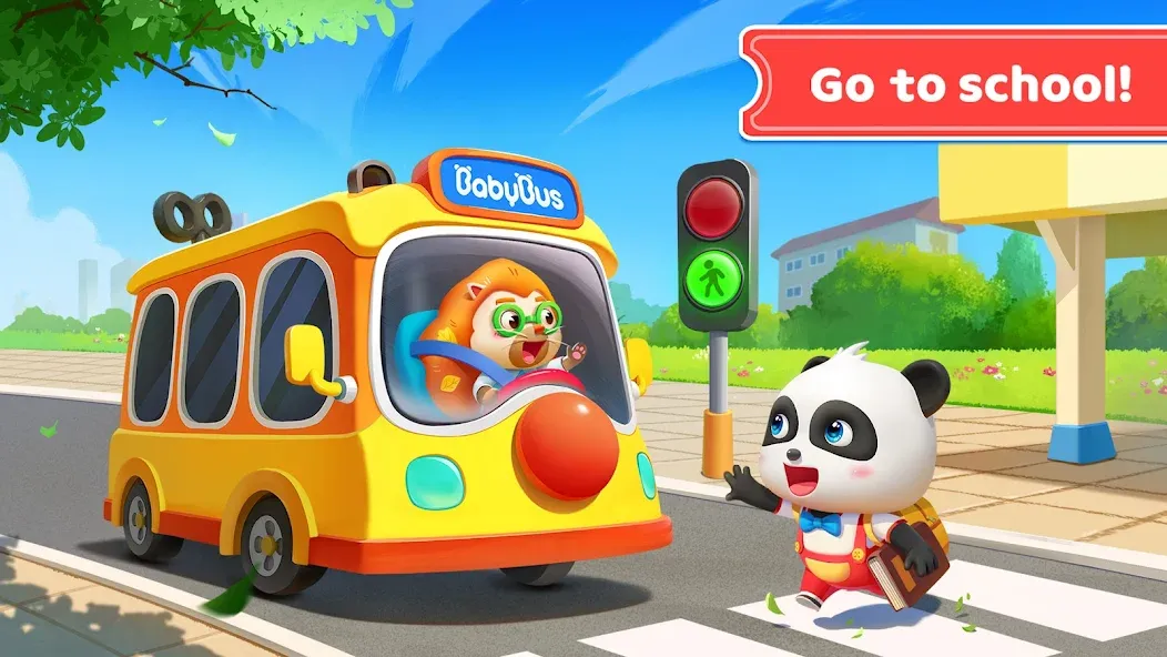 Baby Panda's School Bus [МОД Все открыто] Screenshot 4