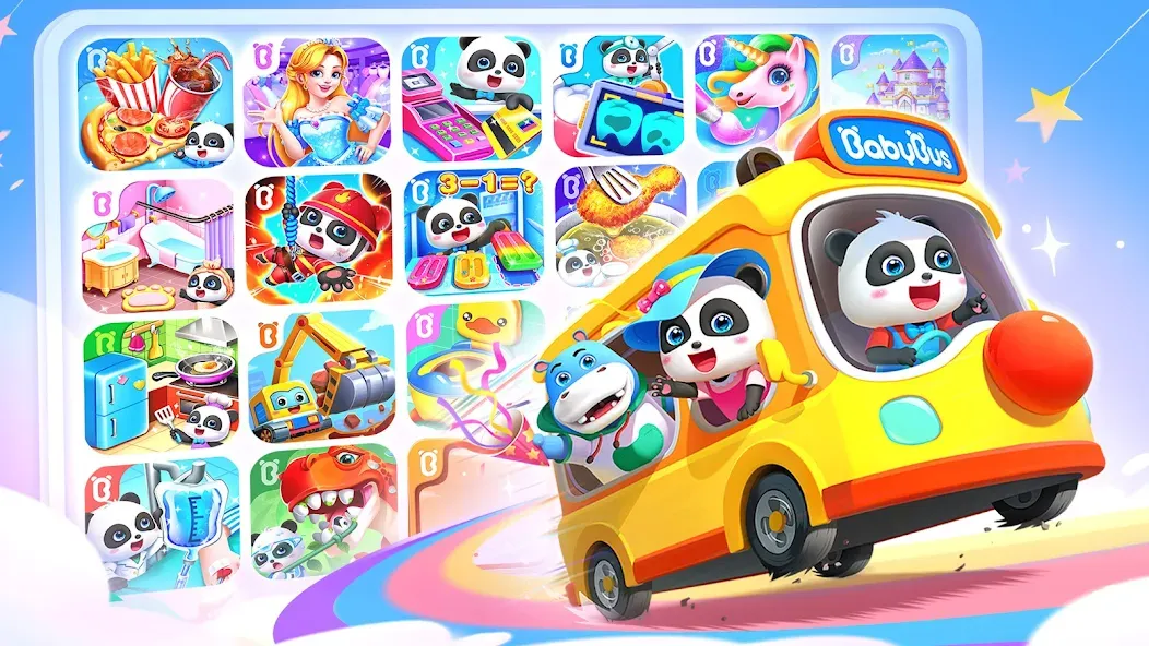 Baby Panda World: Kids Games [МОД Бесконечные монеты] Screenshot 1