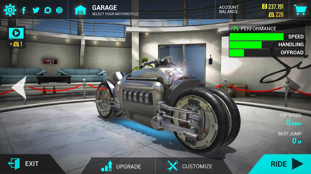 Ultimate Motorcycle Simulator (Ультимативный Мотоциклетный Симулятор) [МОД Unlimited Money] Screenshot 2