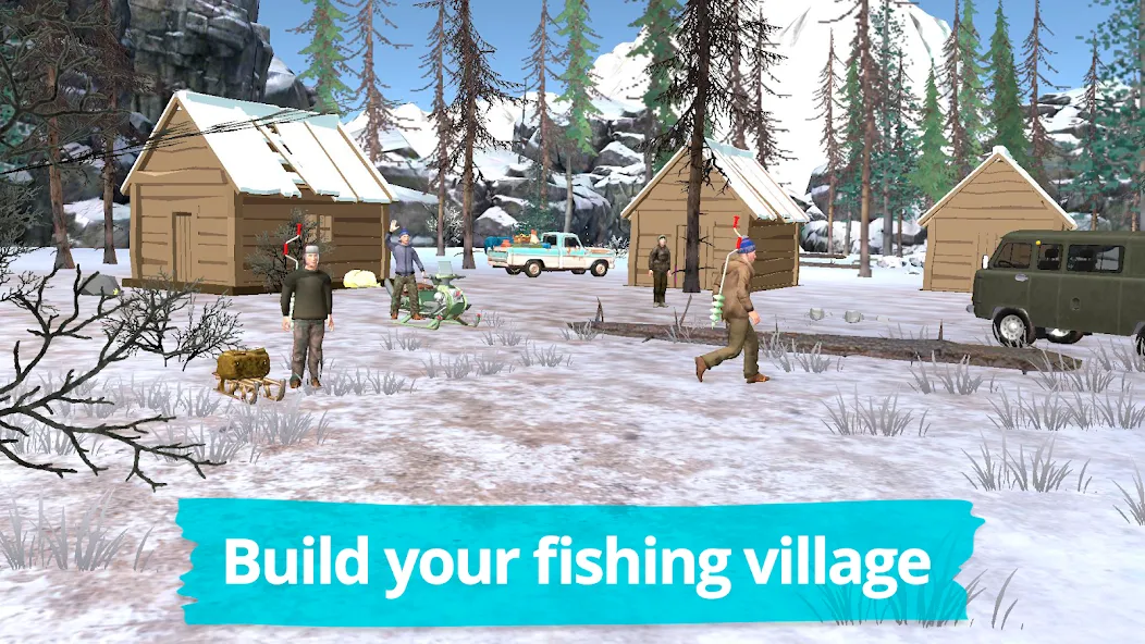Fishing in the Winter. Lakes. [МОД Бесконечные деньги] Screenshot 2
