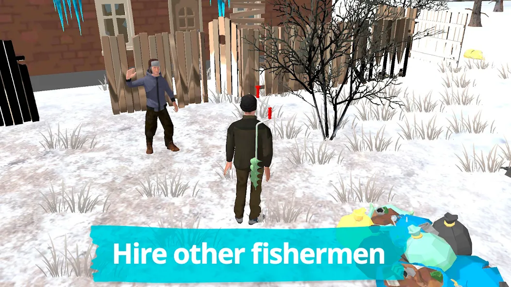 Fishing in the Winter. Lakes. [МОД Бесконечные деньги] Screenshot 3