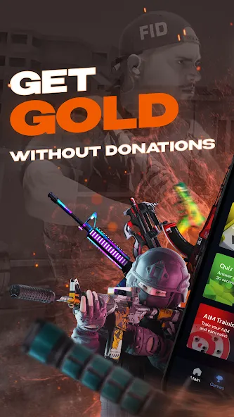 Skins Farm - Golds and Skins (Скинс Фарм) [МОД Бесконечные деньги] Screenshot 1