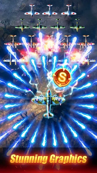 Sky Survivor: WWII Aircraft Sh (Скай Сурвайвер) [МОД Много монет] Screenshot 5