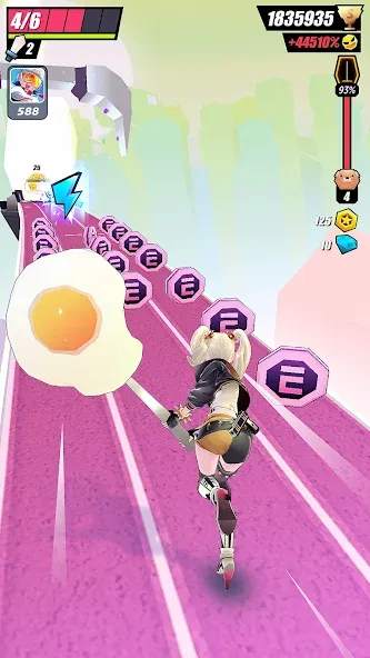 Slash & Girl - Endless Run [МОД Menu] Screenshot 5