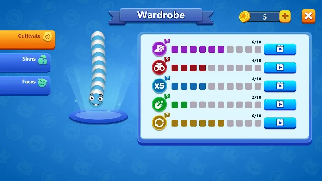 Snake War™ Hungry Worm.io Game (Снейк Вар) [МОД Много денег] Screenshot 4