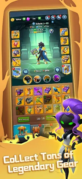 Chest Adventure: Idle RPG (Чест Эдвенчур) [МОД Бесконечные монеты] Screenshot 3