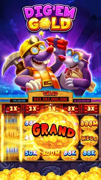 Fat Cat Casino - Slots Game (Фэт Кэт Казино) [МОД Mega Pack] Screenshot 1