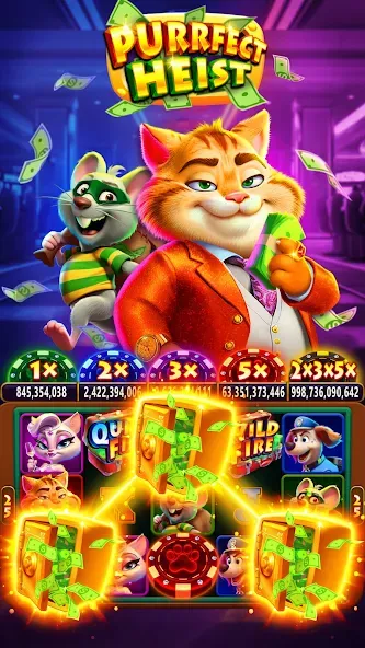 Fat Cat Casino - Slots Game (Фэт Кэт Казино) [МОД Mega Pack] Screenshot 3