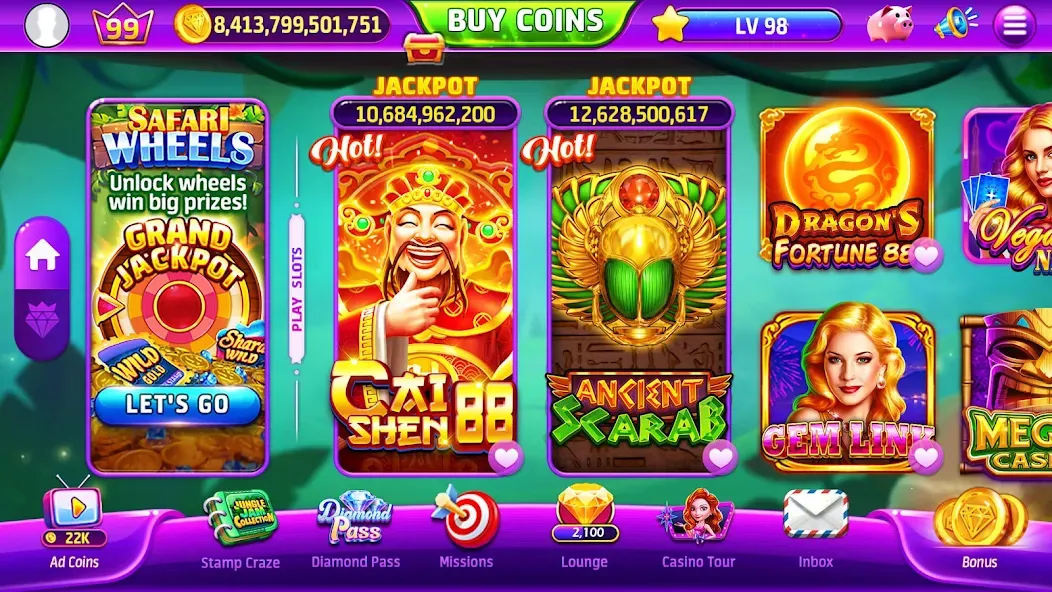 Golden Casino - Slots Games (Голден Казино) [МОД Бесконечные деньги] Screenshot 2