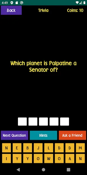 Quiz For SW Fans (Квиз для фанатов ЗВЗ) [МОД Бесконечные монеты] Screenshot 1