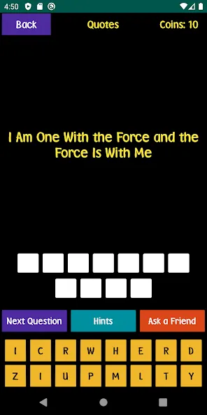 Quiz For SW Fans (Квиз для фанатов ЗВЗ) [МОД Бесконечные монеты] Screenshot 4