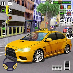 Взломанная City Taxi Games-Taxi Car Games (Сити Такси Игры)  [МОД Unlocked]
