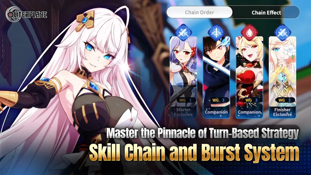 OUTERPLANE - Strategy Anime (АУТЕРПЛЕЙН) [МОД Много денег] Screenshot 2