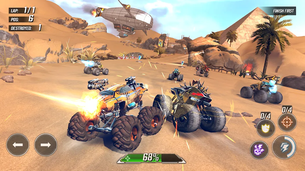 RACE: Rocket Arena Car Extreme (РЕЙС) [МОД Mega Pack] Screenshot 1